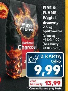 Kaufland Węgiel drzewny fire & flame oferta