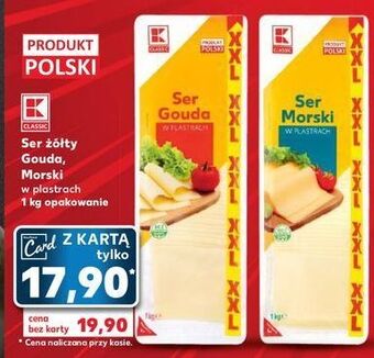 Kaufland Ser gouda plastry k-classic oferta