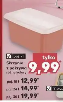 Kaufland Skrzynia z pokrywą 24 l oferta