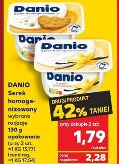 Kaufland Serek ciasteczkowy danone danio oferta
