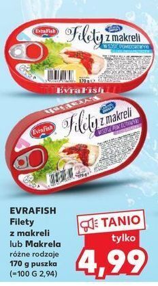 Kaufland Filety z makreli w sosie pomidorowym evrafish oferta