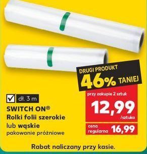 Kaufland Rolki folii szerokie 3 m switch on oferta