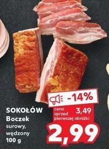 Kaufland Boczek surowy wędzony extra sokołów oferta