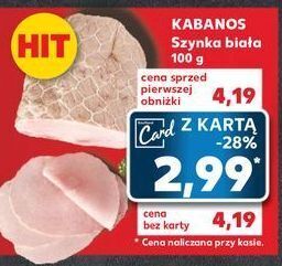 Kaufland Szynka biała kabanos oferta