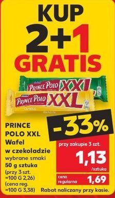 Kaufland Wafelek classic prince polo xxl oferta