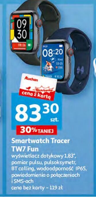 Auchan Smartwatch tw7 fun tracer oferta