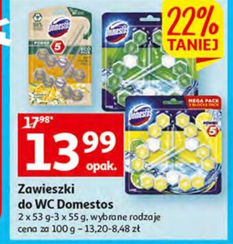 Auchan Kostka do wc lime domestos power5 oferta