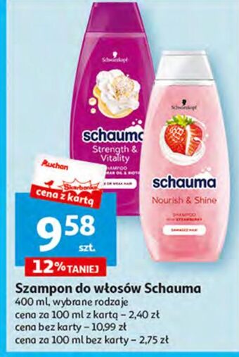 Auchan Szampon strawberry schauma nourish & shine oferta