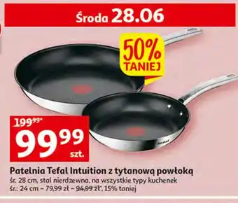 Auchan Patelnia 24 cm intensive tefal oferta