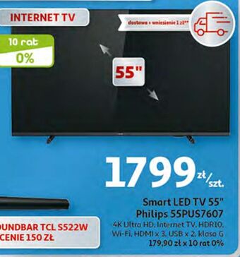 Auchan Telewizor 55 55pus7607 philips oferta