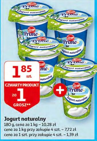 Auchan Jogurt naturalny zott primo oferta