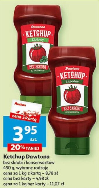 Auchan Ketchup Dawtona 450g oferta