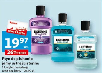 Auchan Płyn do płukania jamy ustnej Listerine 1l oferta