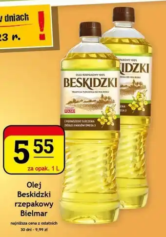 Gram Market Olej Beskidzki rzepakowy Bielmar 1l oferta