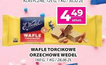 Top Market WAFLE TORCIKOWE ORZECHOWE WEDEL 160 G oferta