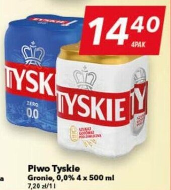 Lewiatan Piwo Tyskie Gronie, 0,0% 4 x 500 ml oferta