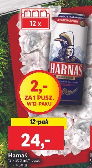 Lidl Piwo harnaś jasne pełne oferta