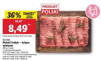 Lidl Mięso mielone z indyka rzeźnik codzienna dostawa oferta