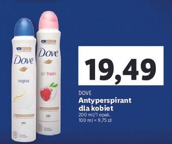 Lidl Dezodorant dove original oferta