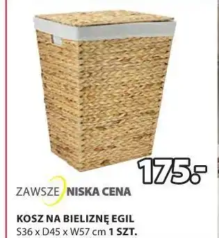 JYSK Kosz na bieliznę s36 x d45 7 cm oferta