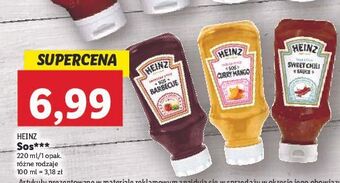 Lidl Sos curry mango heinz oferta