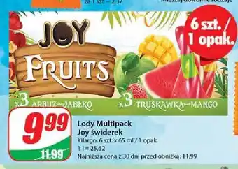 Dino Lody arbuz-jabłko + truskawka-mango oferta