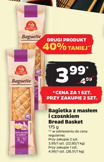 Netto Bagietka z masłem i czosnkiem bread basket oferta