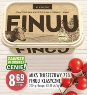 Stokrotka Finuu klasyczne miks tłuszczowy do smarowania 200 g oferta