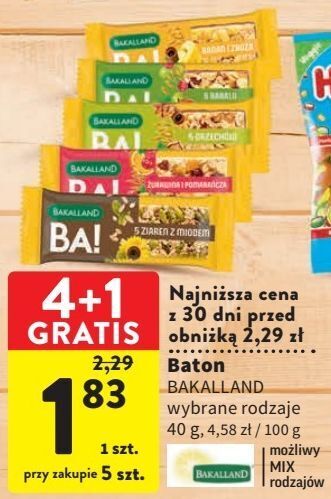 Intermarche Baton banan i czekolada bakalland ba! oferta