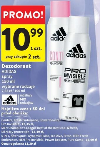 Intermarche Dezodorant adidas control oferta