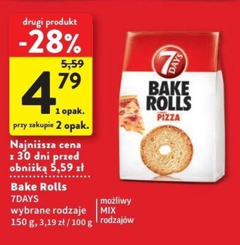 Intermarche Bake rolls pizza 7 days rolls oferta