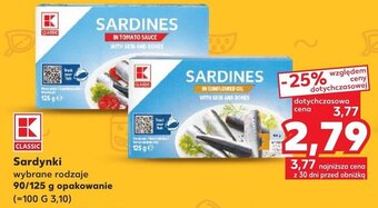 Kaufland Sardynki 90/125 g oferta