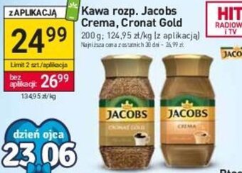 Stokrotka Kawa rozp. Jacobs Crema, Cronat Gold 200g oferta