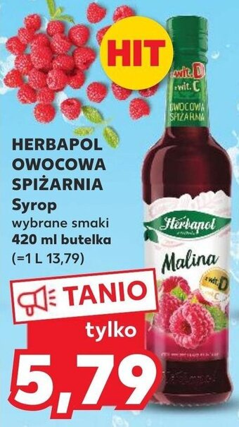 Kaufland HERBAPOL OWOCOWA SPIŻARNIA Syrop 420 ml oferta