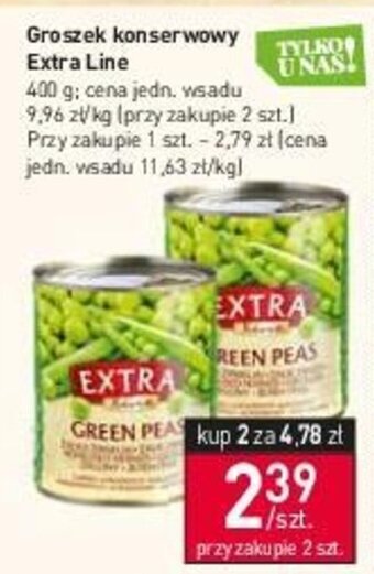 Stokrotka Groszek konserwowy Extra Line 400 g oferta
