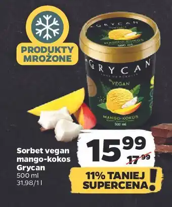 Netto Lody mango-kokos grycan vegan oferta