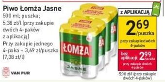 Stokrotka Piwo Łomża Jasne 500ml oferta