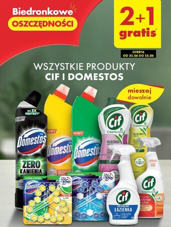 Biedronka WSZYSTKIE PRODUKTY CIF I DOMESTOS oferta
