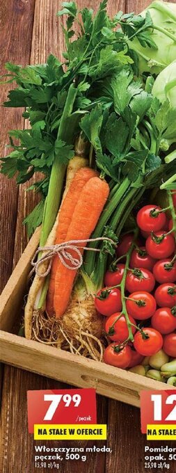 Biedronka Włoszczyzna młoda, pęczek, 500 g oferta