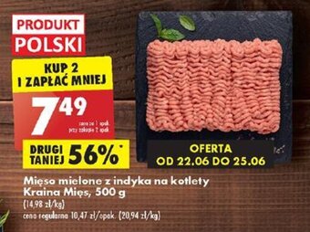 Biedronka Mięso mielone z indyka na kotlety Kraina Mięs, 500 g oferta