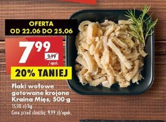 Biedronka Flaki wołowe gotowane krojone Kraina Mięs, 500 g oferta
