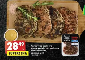 Biedronka Karkówka grillowa w marynacie z czosnkiem niedźwiedzim, Czas na Grill 1kg oferta