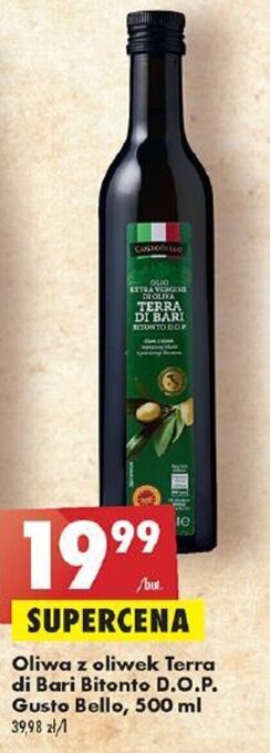 Biedronka Oliwa z oliwek Terra di Bari Bitonto D.O.P. Gusto Bello, 500 ml oferta