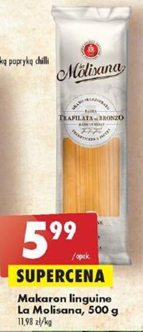 Biedronka Makaron linguine La Molisana, 500 g oferta