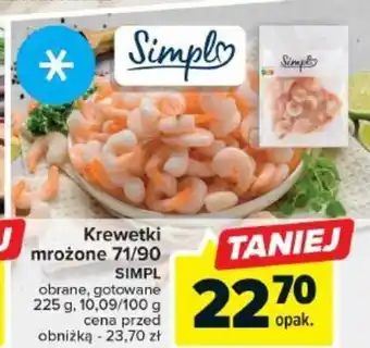 Carrefour Market Krewetki mrożone 71/90 225g oferta