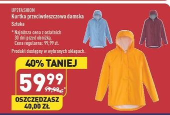 ALDI Kurtka damska przeciwdeszczowa up2fashion oferta