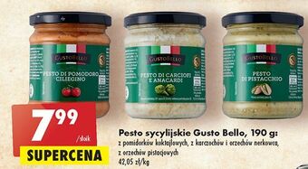 Biedronka Pesto z orzechów pistacjowych gustobello oferta