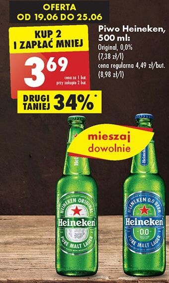 Biedronka Piwo heineken 0.0% oferta