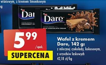 Biedronka Wafelek kakaowy z kremem kokosowym eti dare oferta