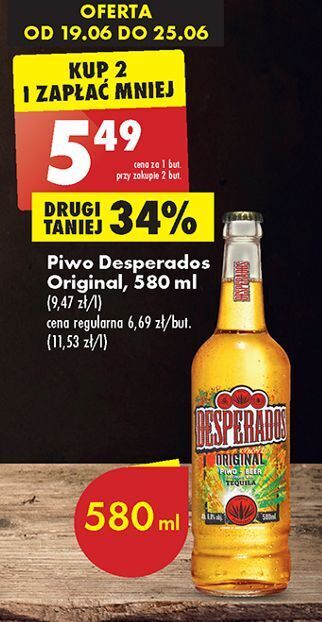 Biedronka Piwo desperados oferta